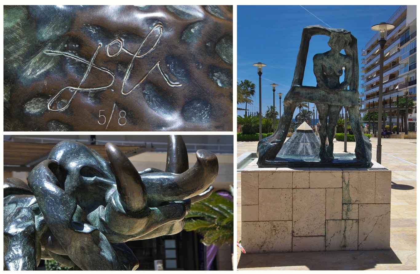 Sochy Salvadora Dalího na Avenida del Mar